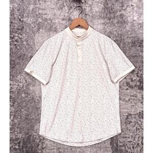 Mantra Polo Shirt Medium Mens Catalyst Lavender Floral Print